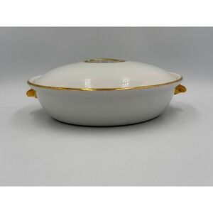 Royal Worcester Evesham Gold Covered Casserole Dish Shape 22 Size 3